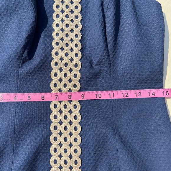 SOLD Lilly Pulitzer True Navy Sasha Shift Dress NWT Size 0 - Picture 7 of 10